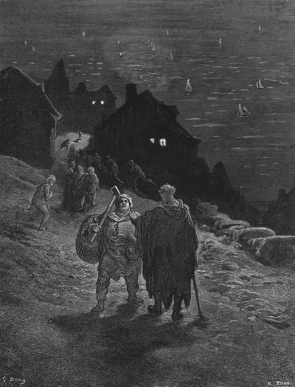 Il Marinaio, condannato a viaggiare incessantemente da paese a paese, è anche condannato a raccontare la sua storia alle persone che incontra, scena da 