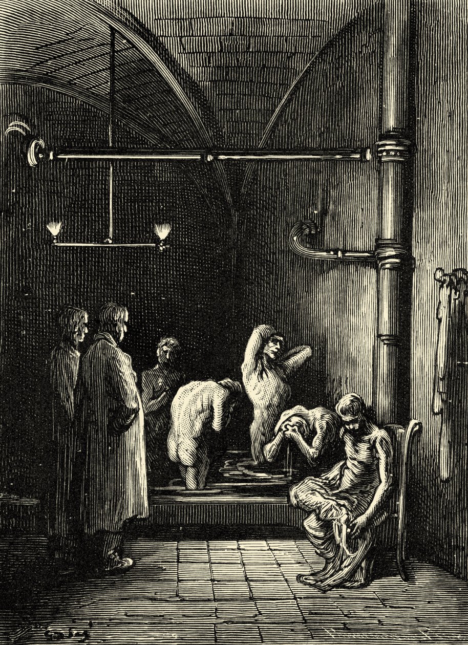 La casa dei mercanti di stracci, Coulston Street, Whitechapel da Gustave Dore