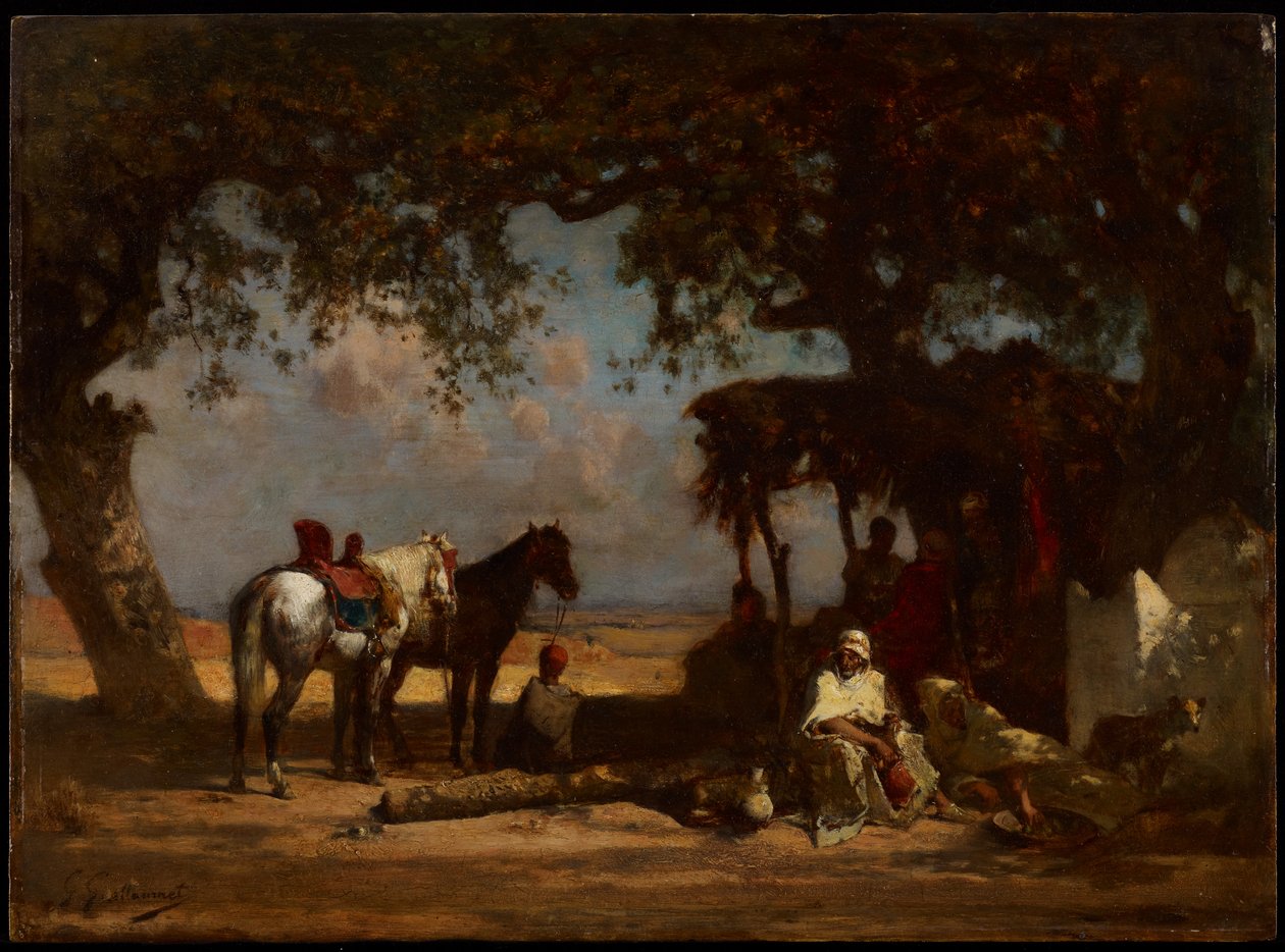 Un Accampamento Arabo, c.1880 da Gustave Guillaumet