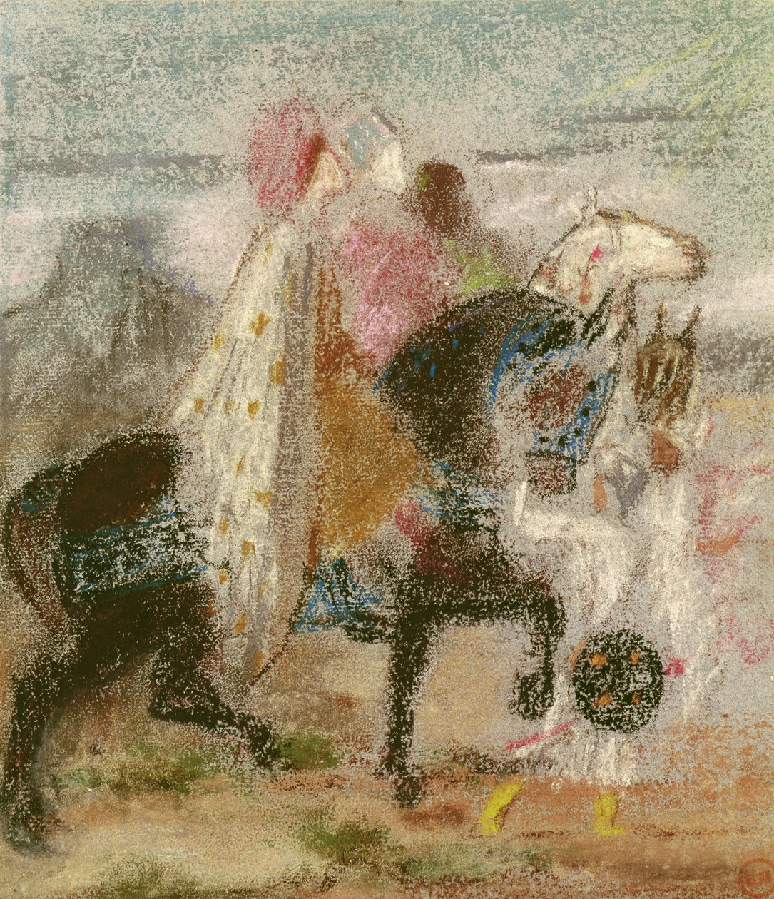 I tre Magi, iniziato nel 1860 e rielaborato dopo il 1882 da Gustave Moreau