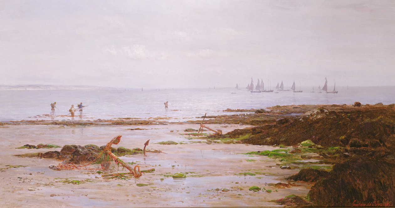 Pescatori di gamberi della Cornovaglia da Gustave de Breanski