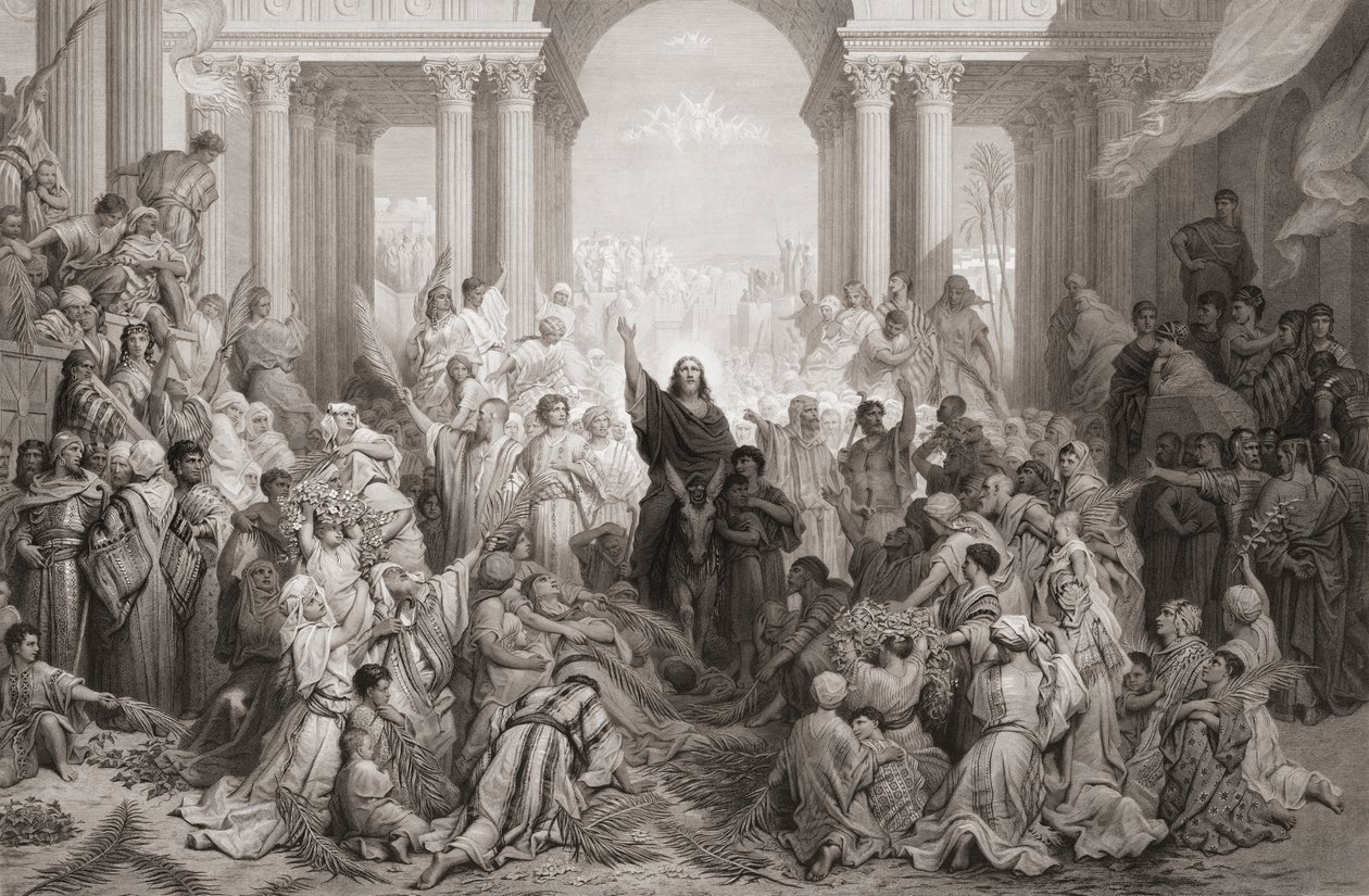 Ingresso di Cristo a Gerusalemme da Gustave (after) Dore