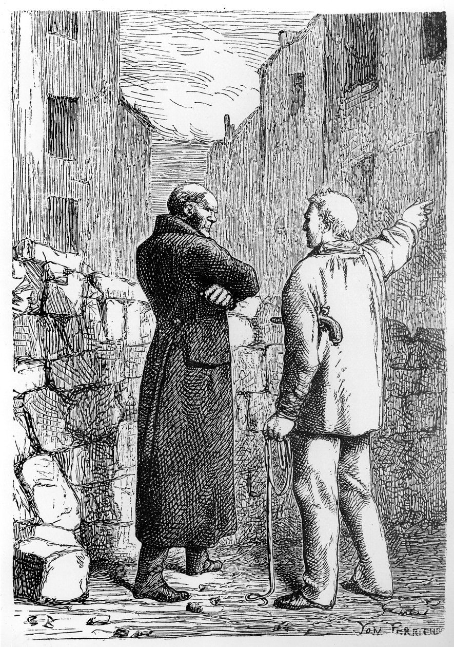Jean Valjean si vendica, illustrazione da 