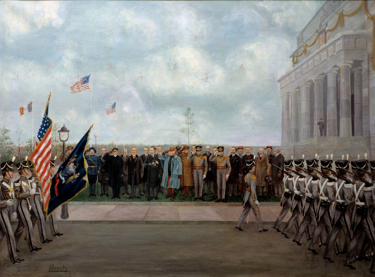Il maresciallo Joffre in missione a Washington da Gustave Brock