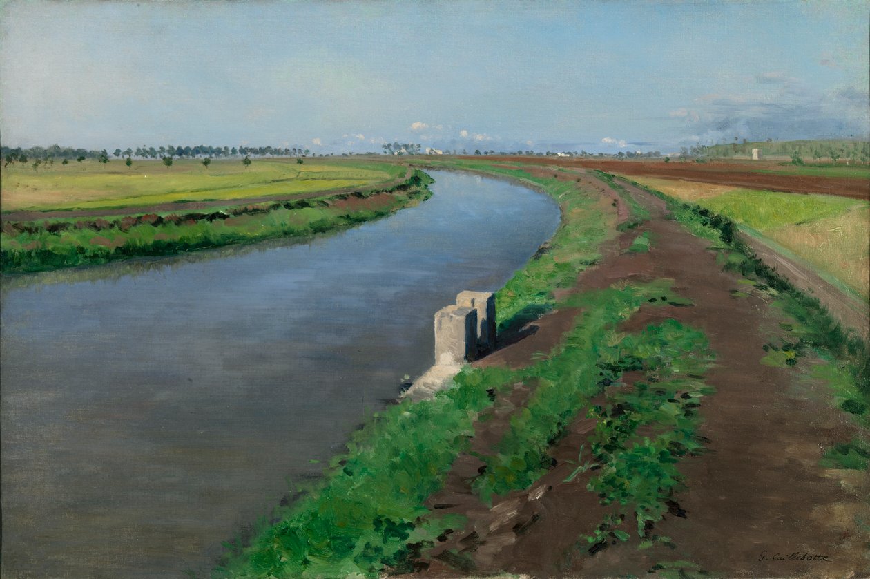Le sponde di un canale, vicino a Napoli da Gustave Caillebotte