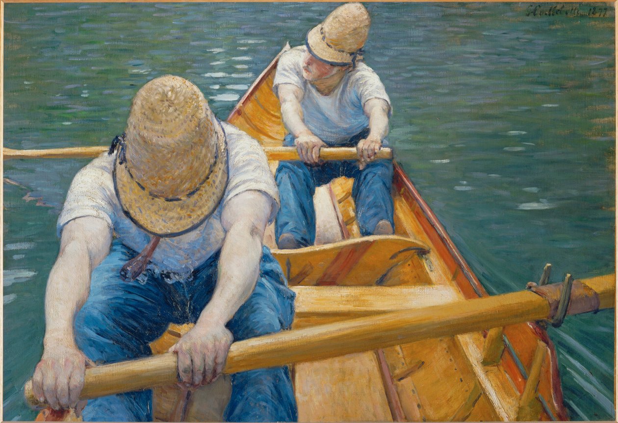 Canotiers - Rematori (olio su tela) da Gustave Caillebotte