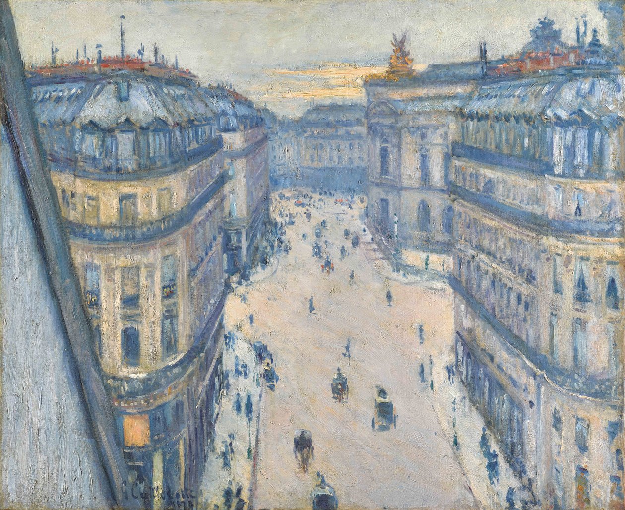 Via Halévy, vista dal settimo piano da Gustave Caillebotte