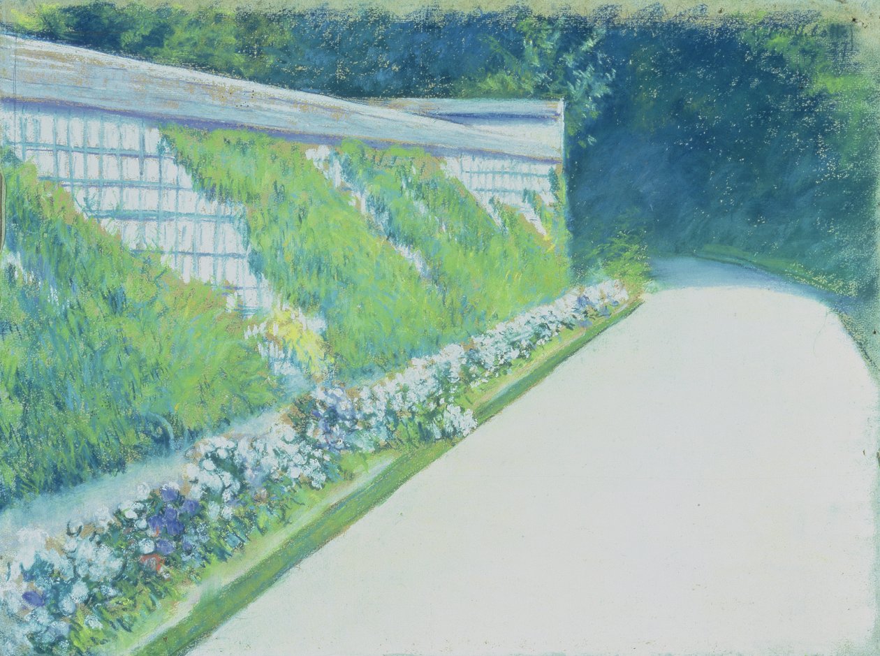 Le Mur du Jardin Potager, Yerres da Gustave Caillebotte