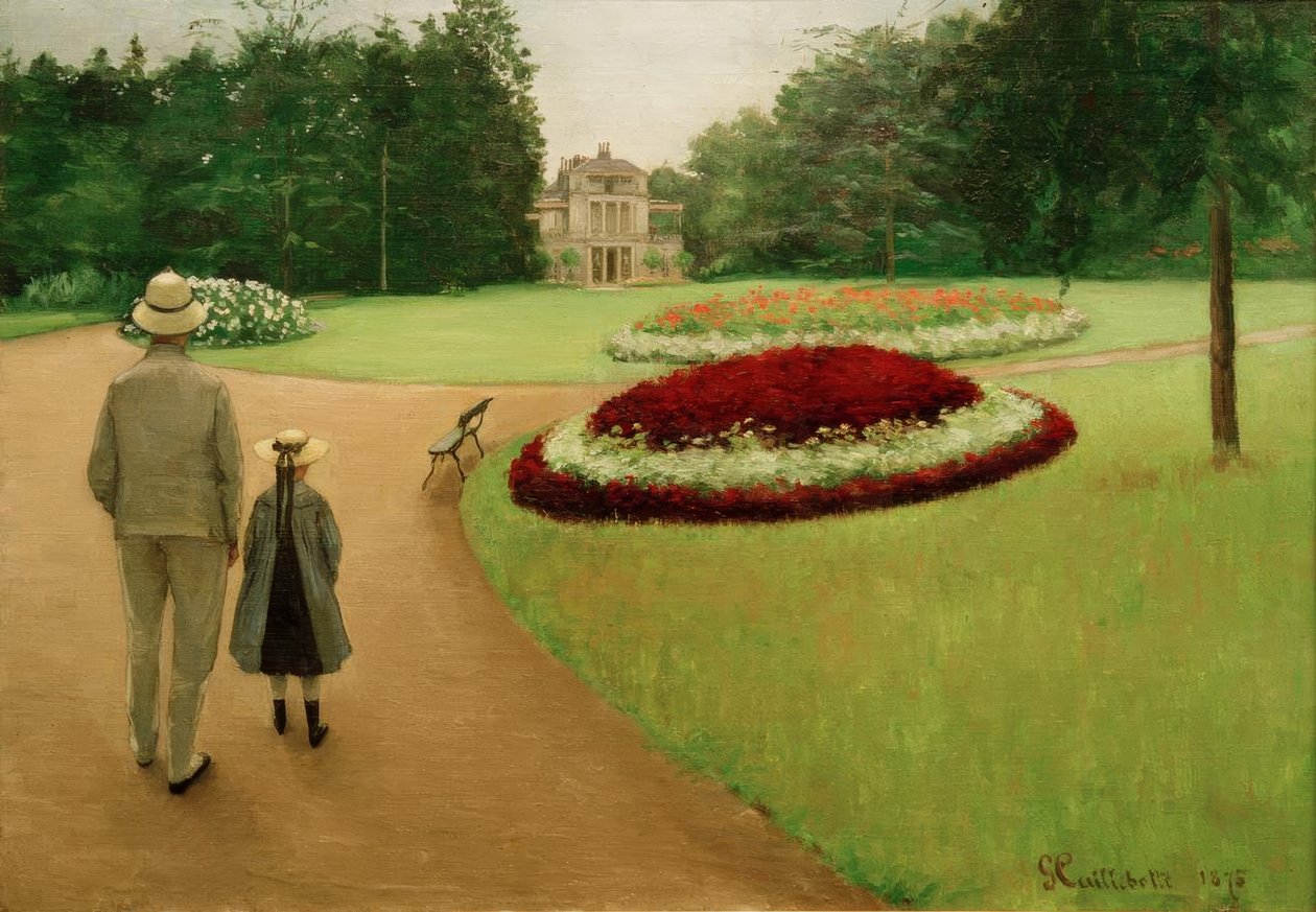 Il parco della proprietà a Yerres da Gustave Caillebotte