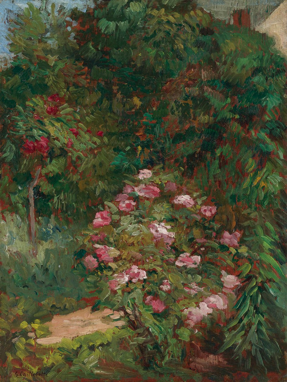 Aiuole, giardino del Petit Gennevilliers da Gustave Caillebotte