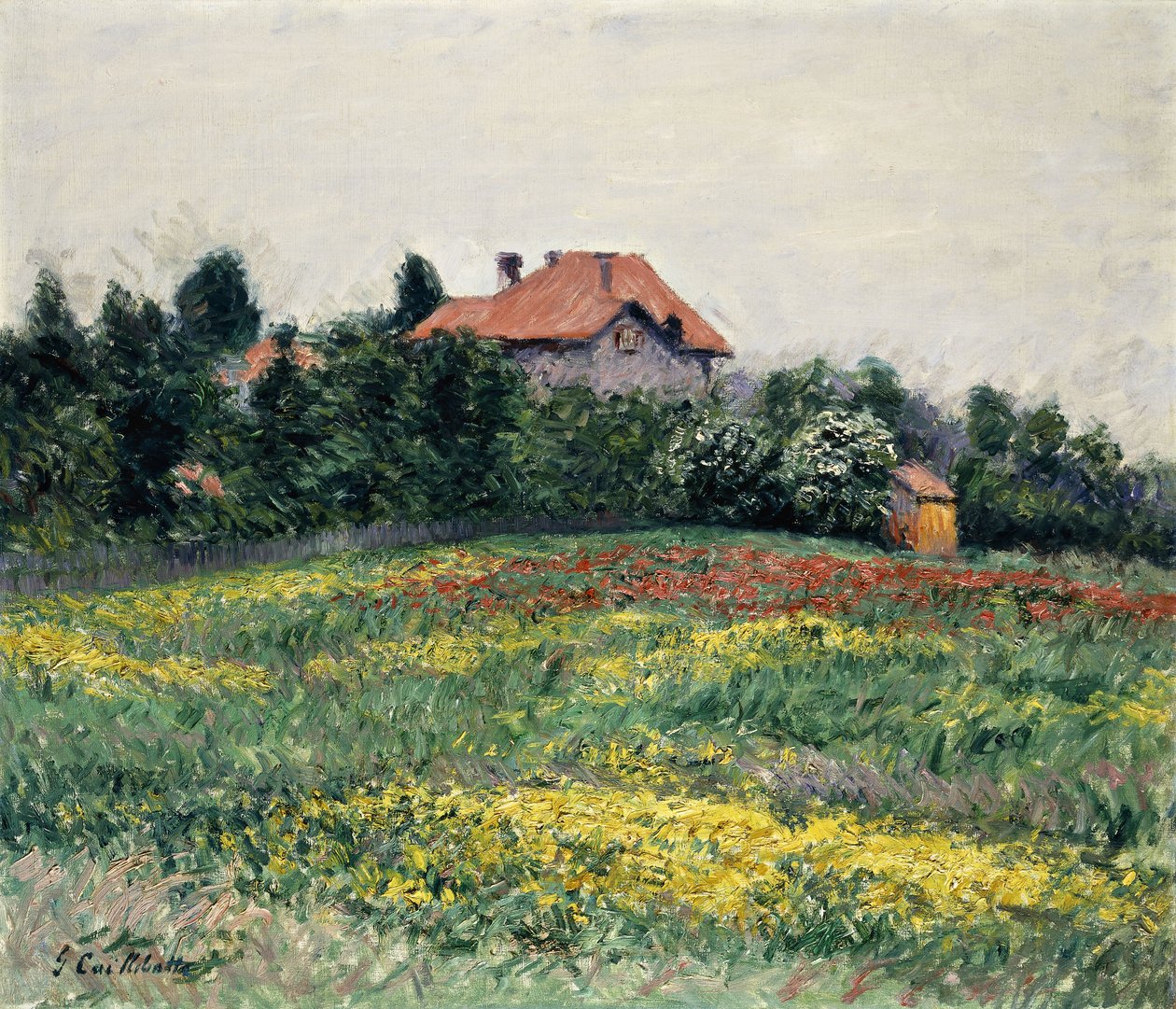 Paesaggio in Normandia, 1884 da Gustave Caillebotte