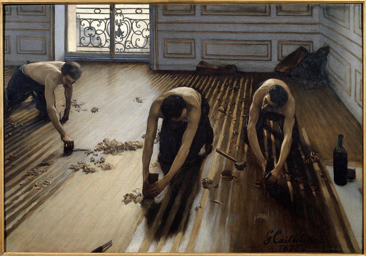 Piallatori di parquet da Gustave Caillebotte