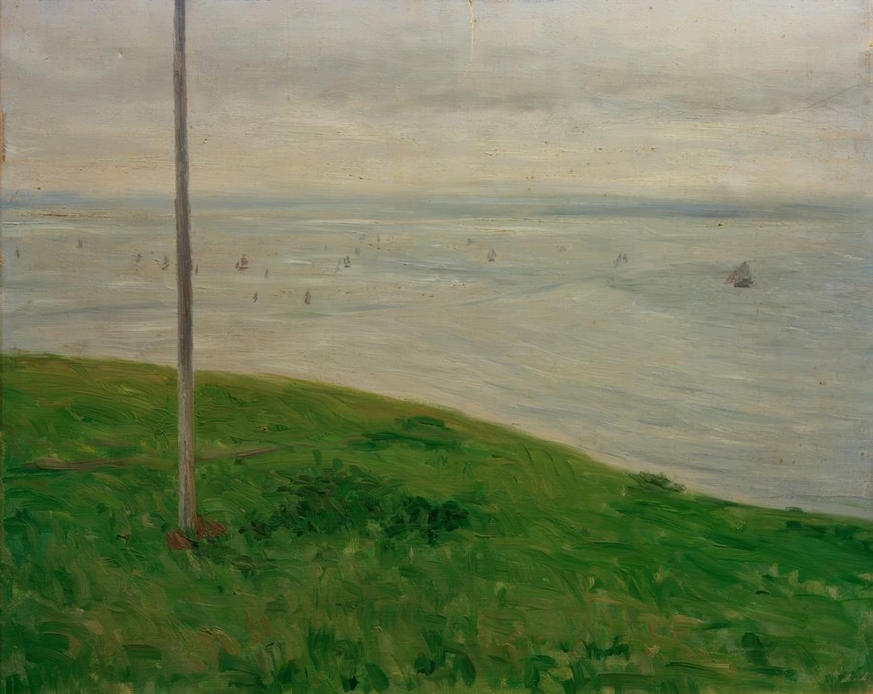 Prateria sul bordo del mare, Normandia da Gustave Caillebotte