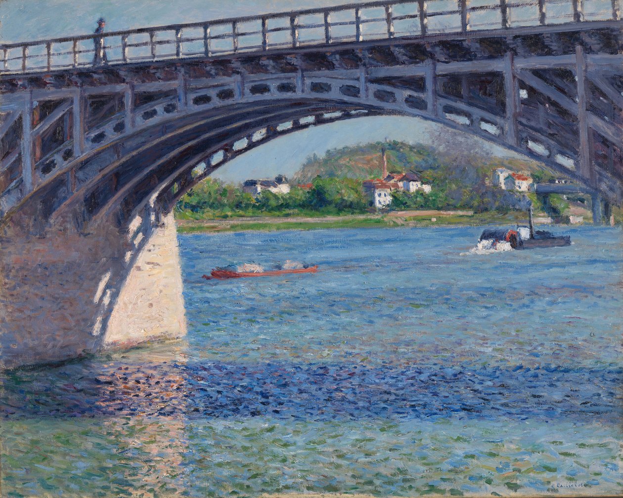 Il ponte di Argenteuil e la Senna da Gustave Caillebotte