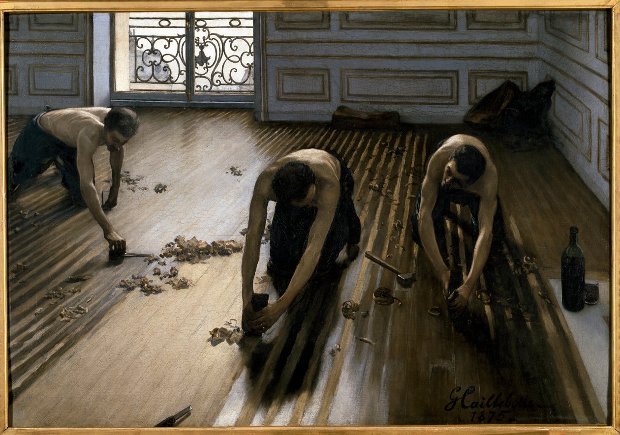 I raschietti per pavimenti da Gustave Caillebotte