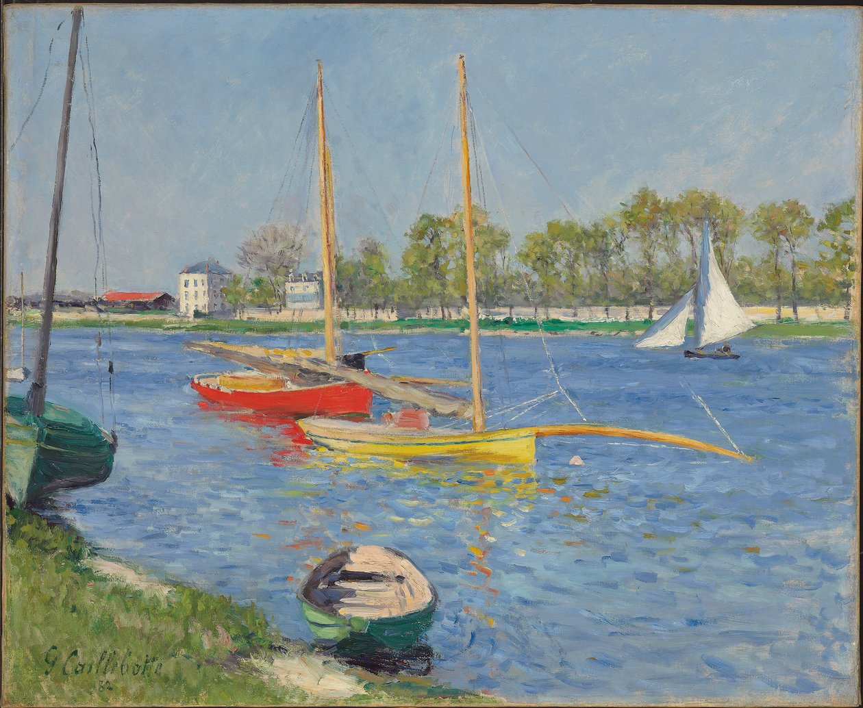 La Senna ad Argenteuil, 1882 da Gustave Caillebotte