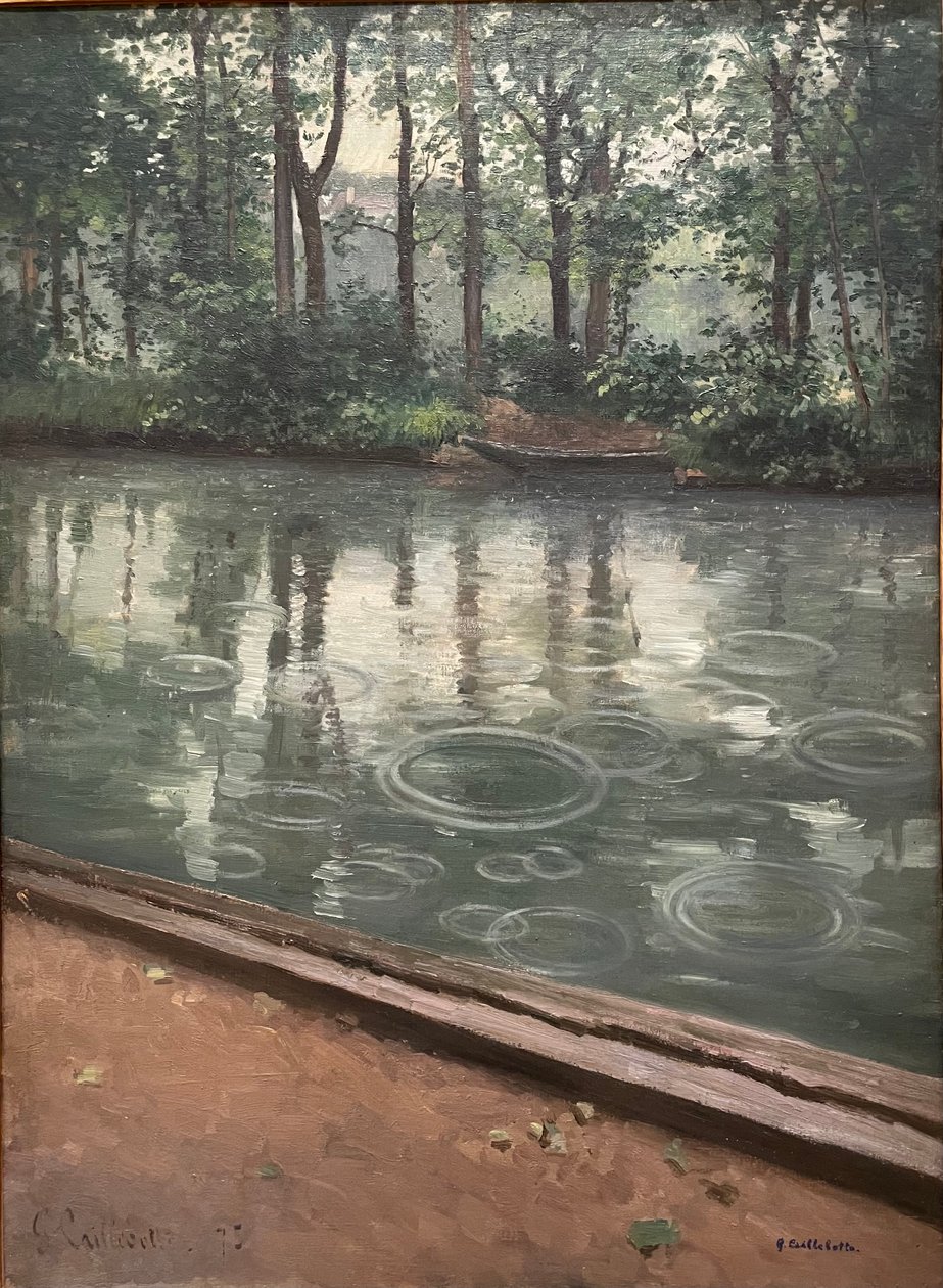 Le Yerres, effetto della pioggia, 1875. Gustave Caillebotte da Gustave Caillebotte