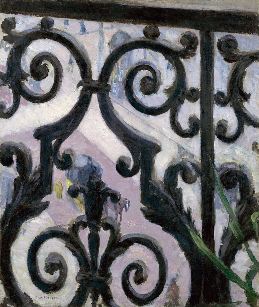 Vista dal balcone - Peinture de Gustave Caillebotte (1848-1894) da Gustave Caillebotte