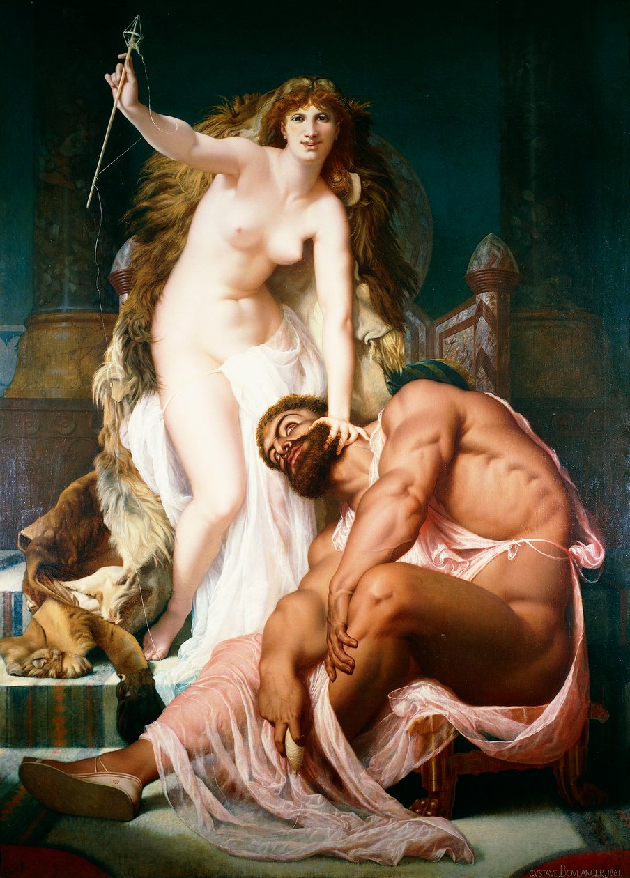 Ercole ai piedi di Onfale da Gustave Clarence Rodolphe Boulanger