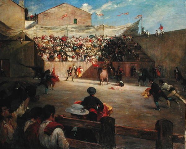 Allenamento di Lotta in Biscaglia, 1888 da Gustave Colin