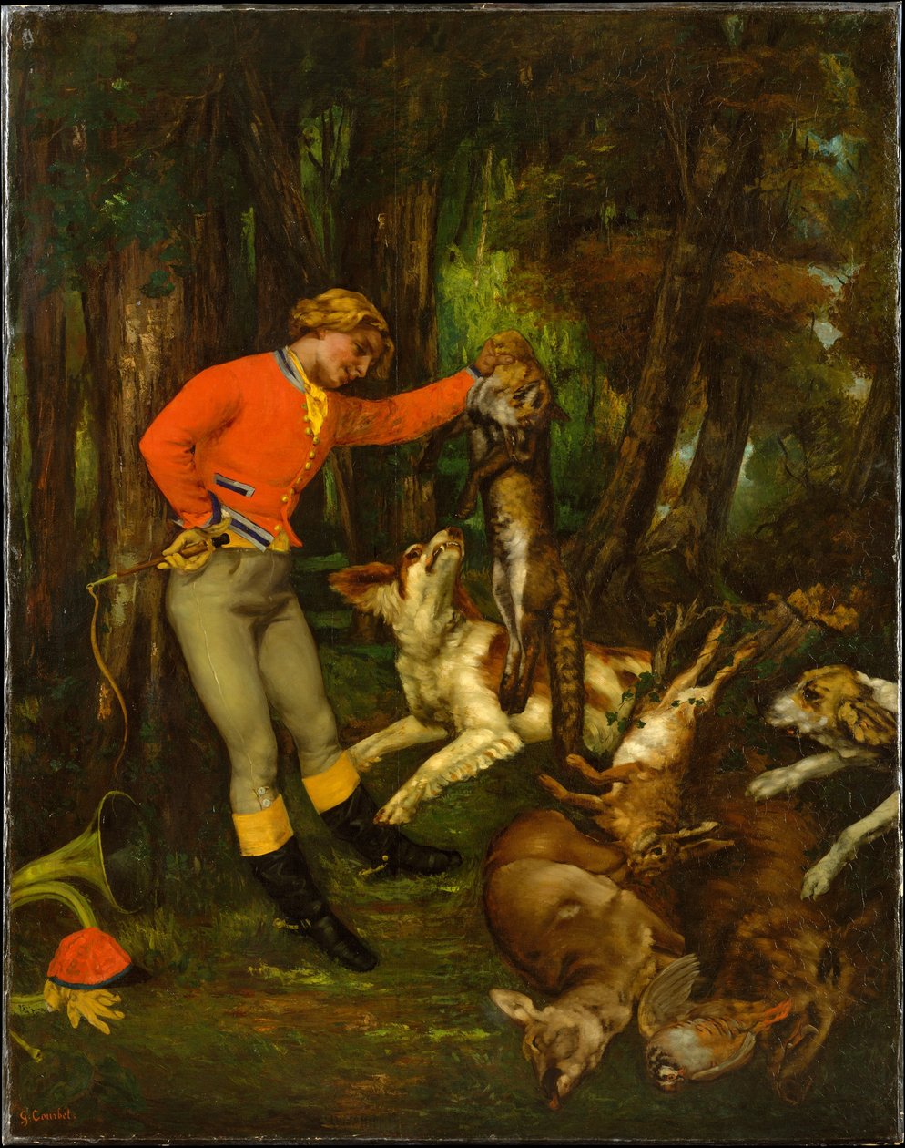 Dopo la caccia da Gustave Courbet