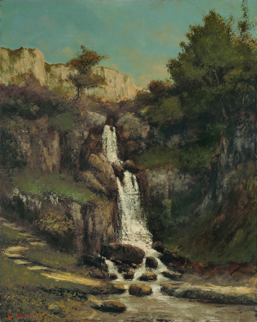 Bordi rocciosi di la Loue Courbet 1864 da Gustave Courbet