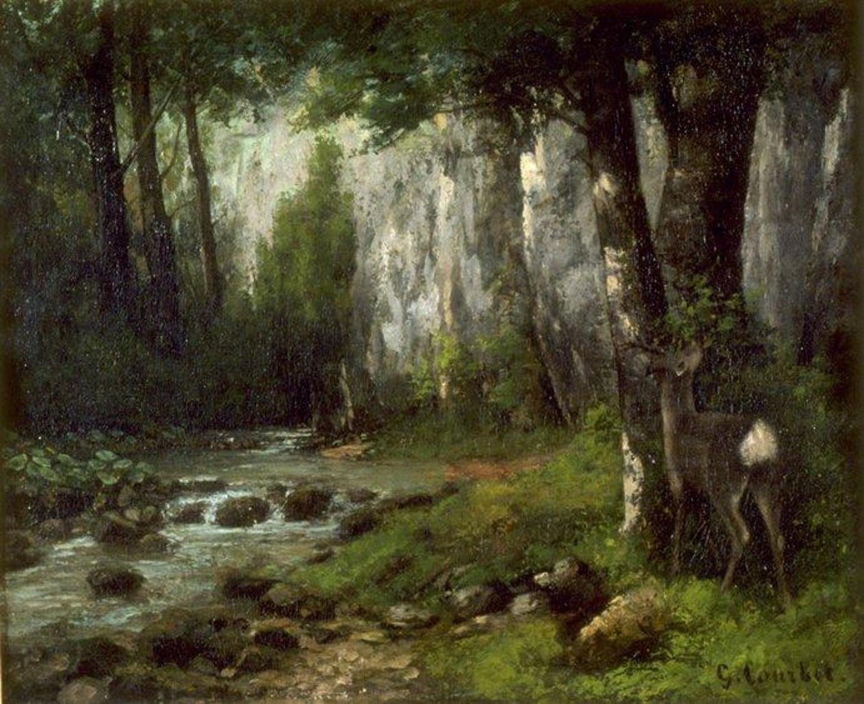 Courbet - Cervo nel bosco, 1839-1877 circa da Gustave Courbet