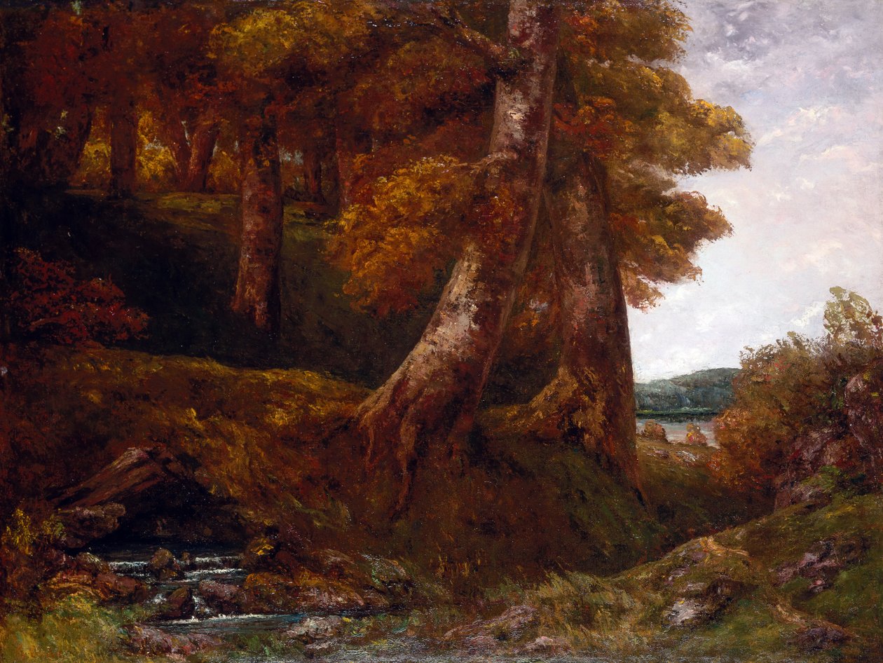 Entrando nella Foresta da Gustave Courbet