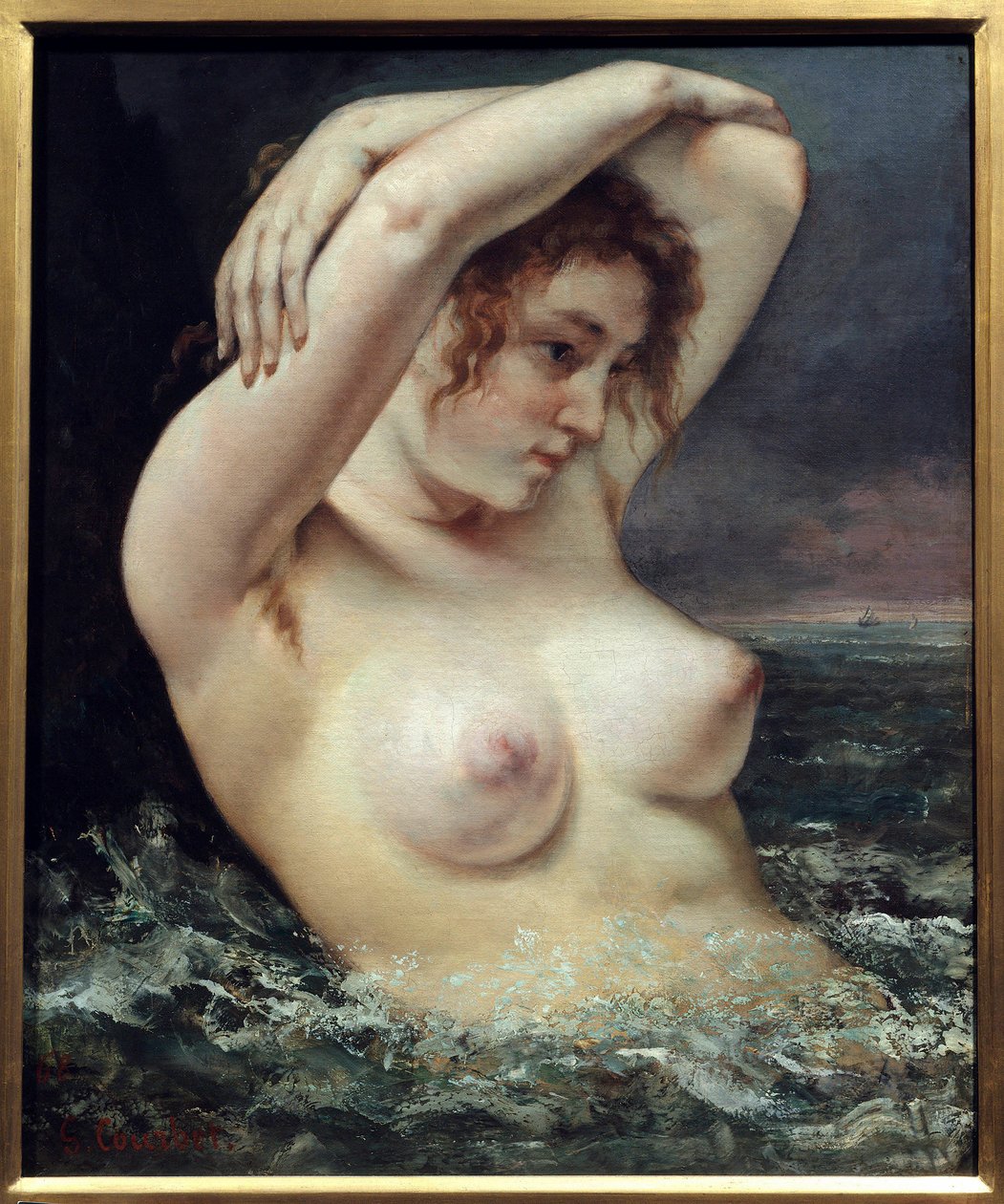 Donna alla onda | Gustave Courbet | Stampa d'arte