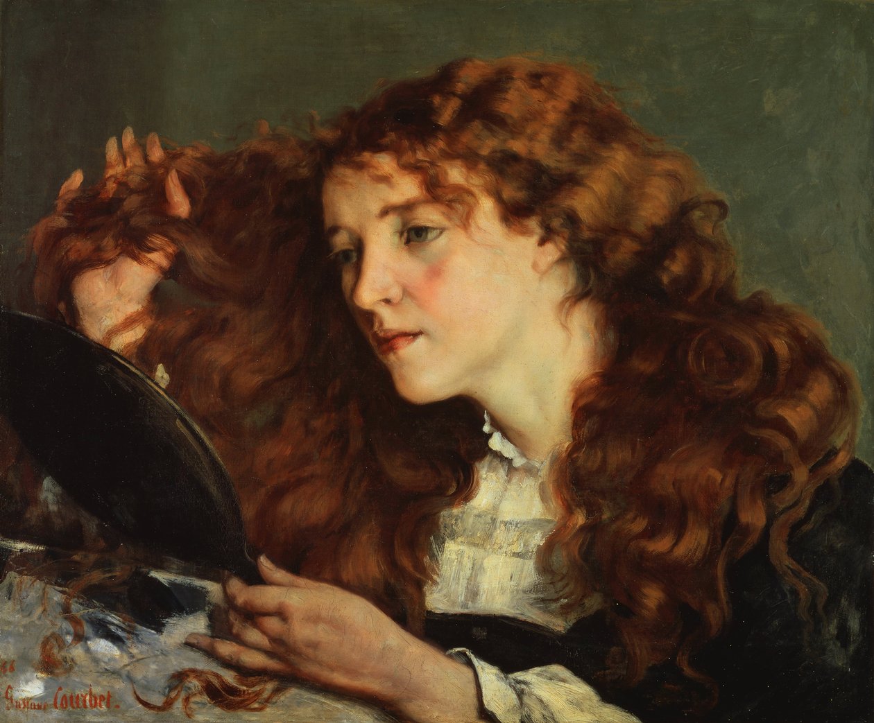 Francese:  Jo, la belle Irlandaise Jo, la bella ragazza irlandese da Gustave Courbet