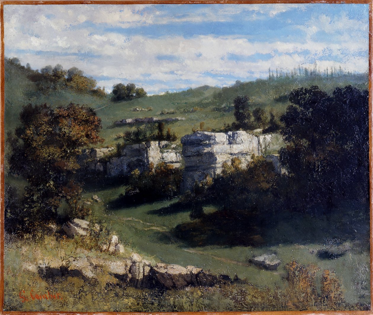 Francese: Paysage du Jura
Tedesco: Landschaft des Jura da Gustave Courbet