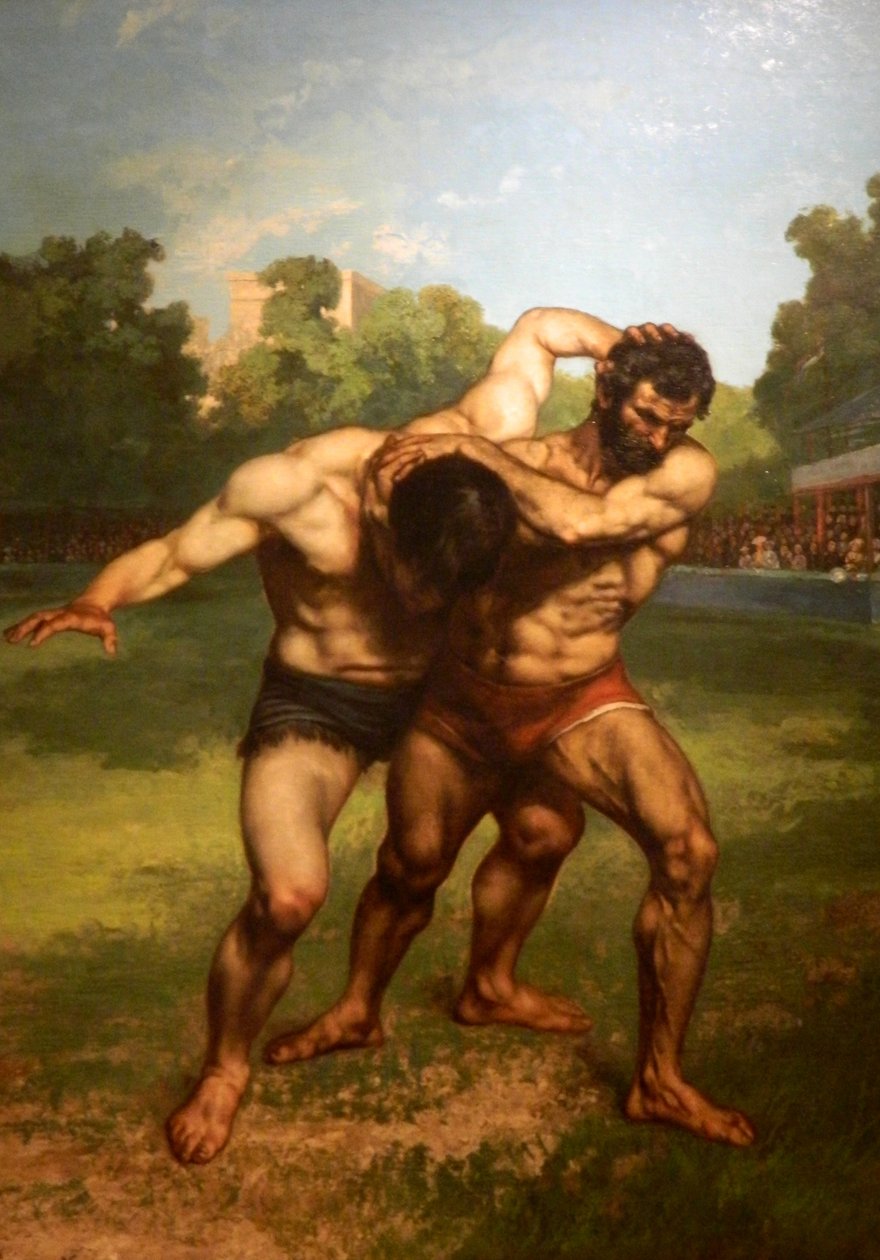 Gustave Courbet - Lottatori da Gustave Courbet