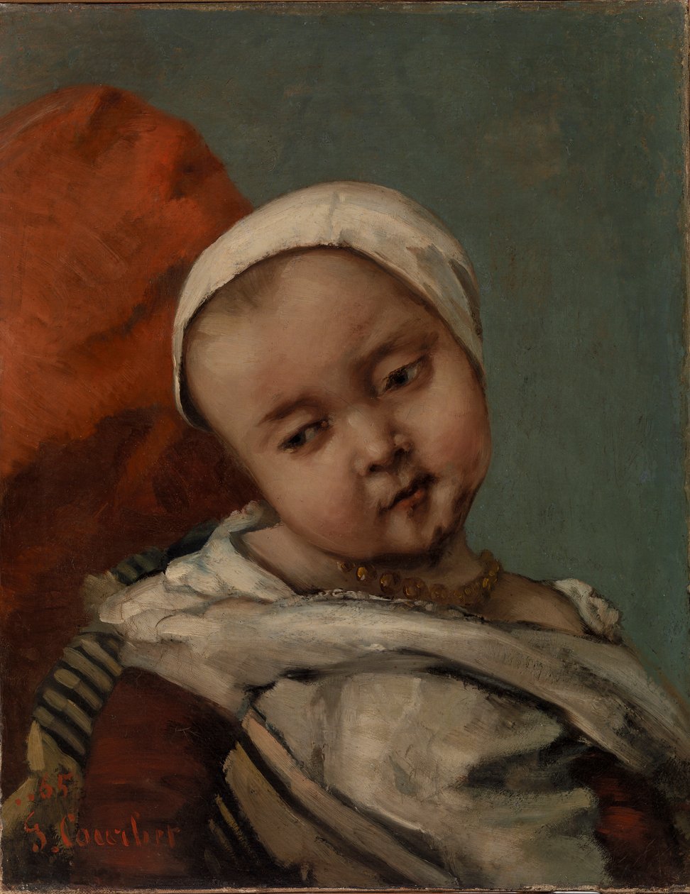 Testa di bambino da Gustave Courbet