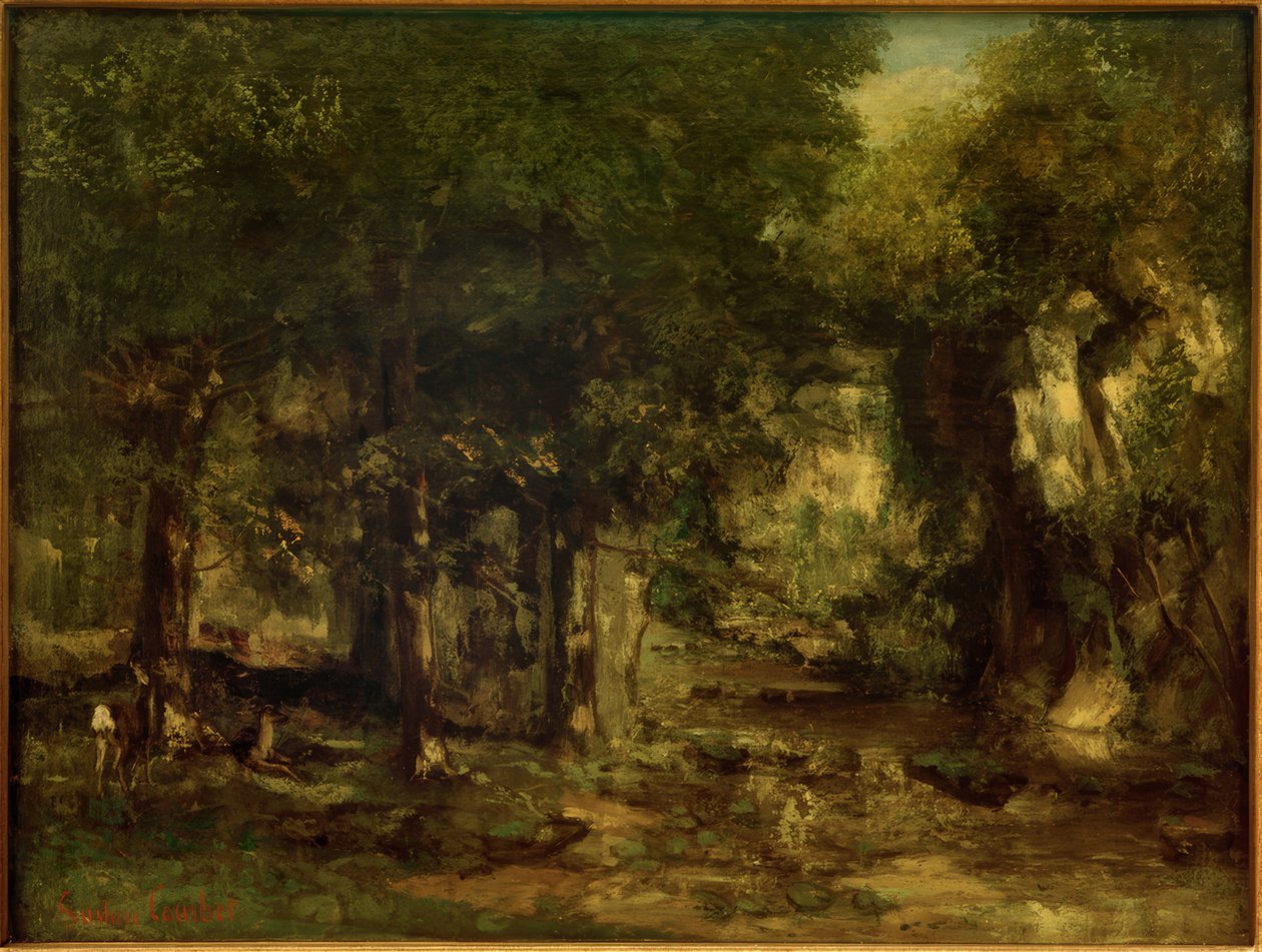 Il ricovero dei caprioli al ruscello di Plaisir-Fontaine da Gustave Courbet