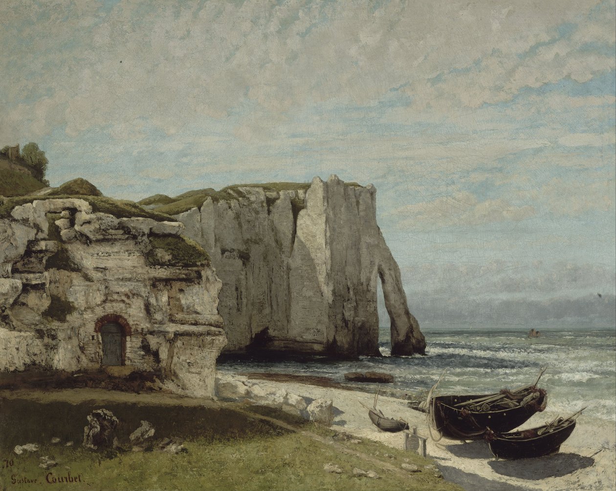 Le scogliere di Etretat dopo la tempesta da Gustave Courbet