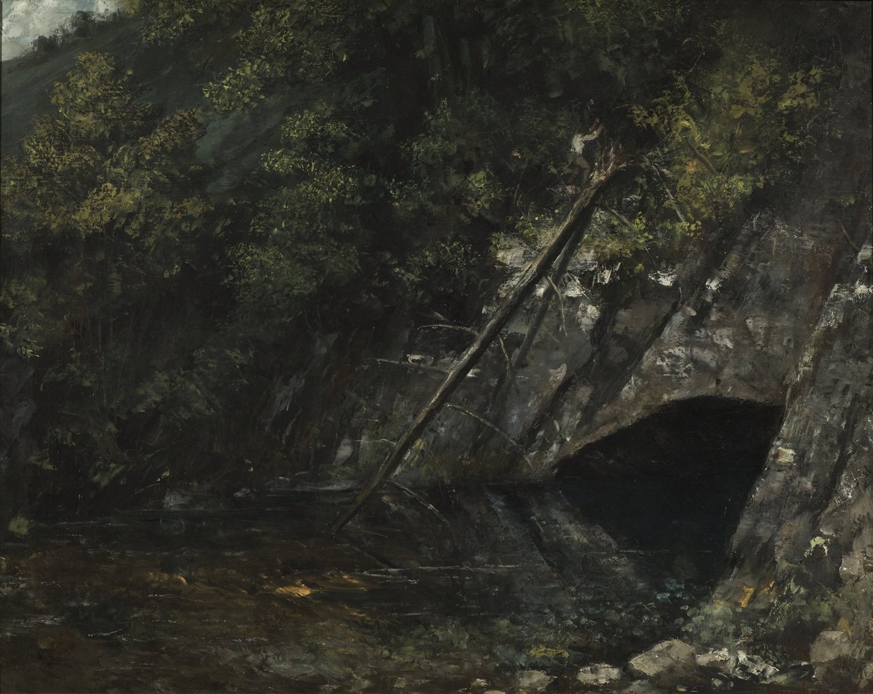 Paesaggio da La Source Bleue da Gustave Courbet