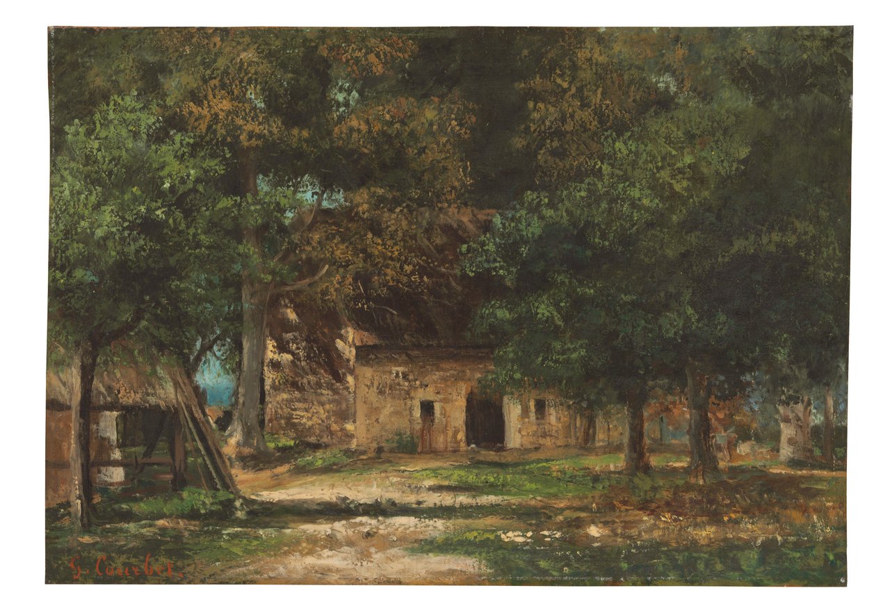 Il giardino della madre Toutain a Honfleur da Gustave Courbet