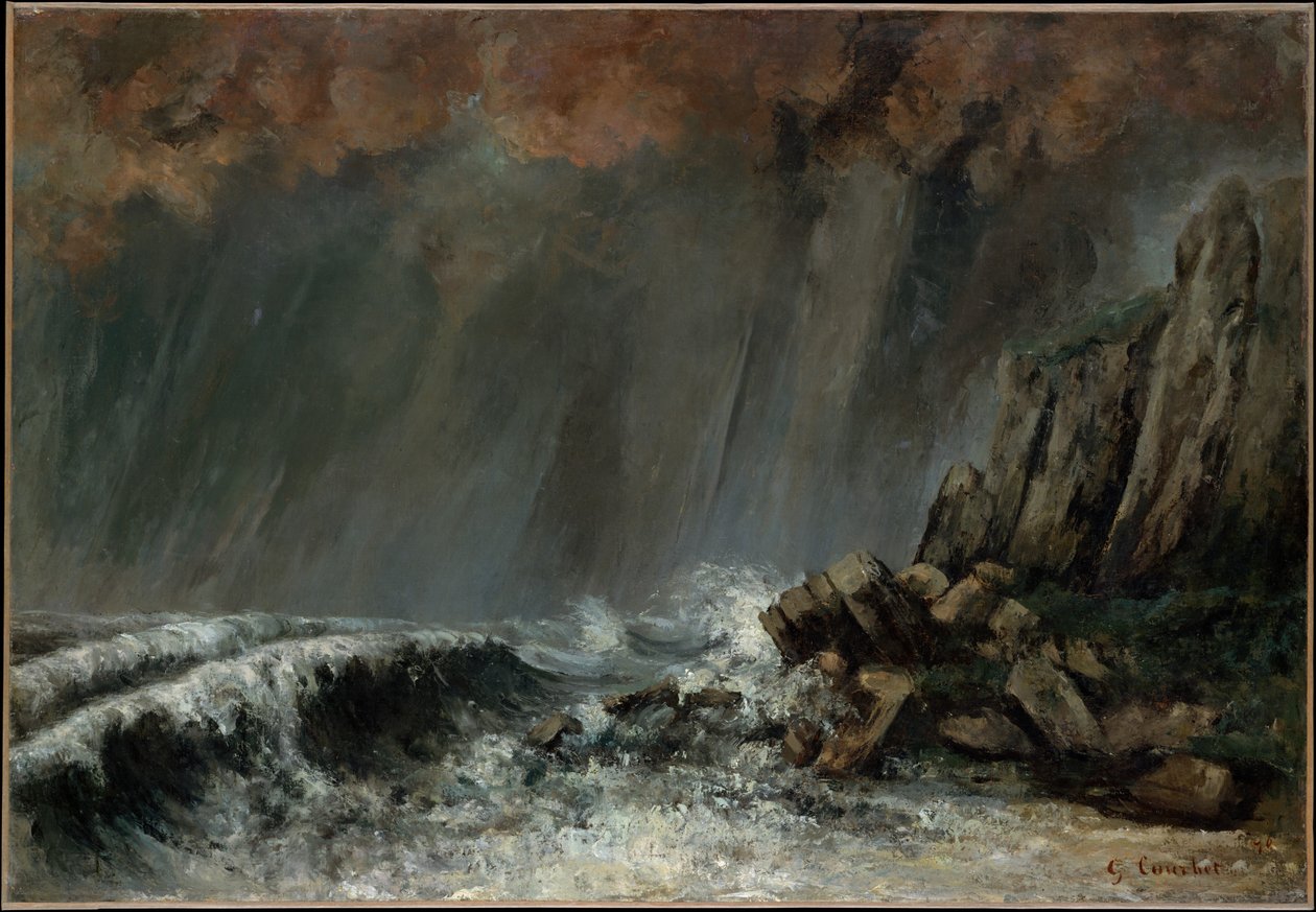 Marina: La tromba marina da Gustave Courbet