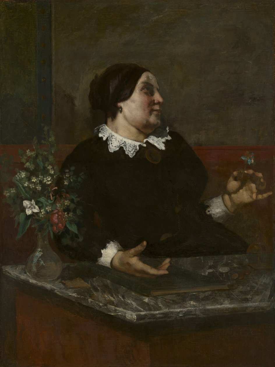 Mère Grégoire, 1855 e 1857-59 da Gustave Courbet