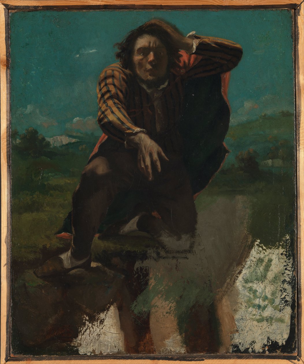 Sul bordo del precipizio da Gustave Courbet
