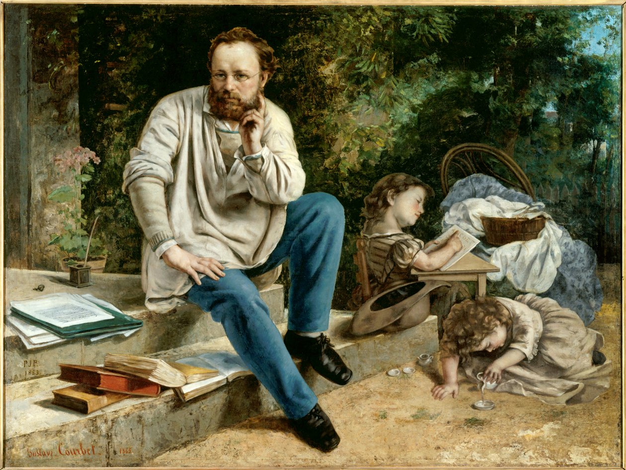 Ritratto di Pierre Joseph Proudhon da Gustave Courbet