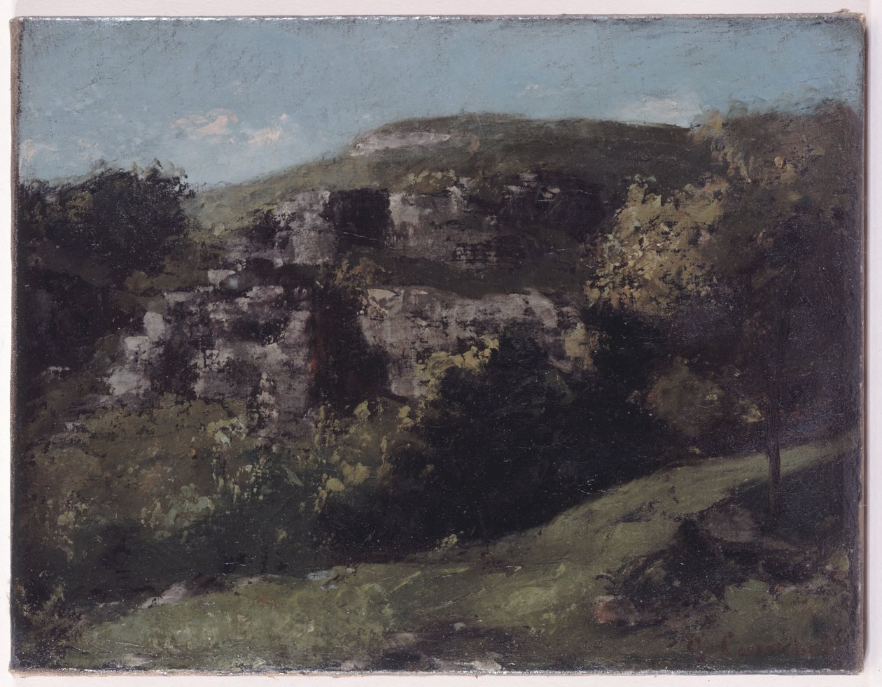 Rocce a Ornans da Gustave Courbet