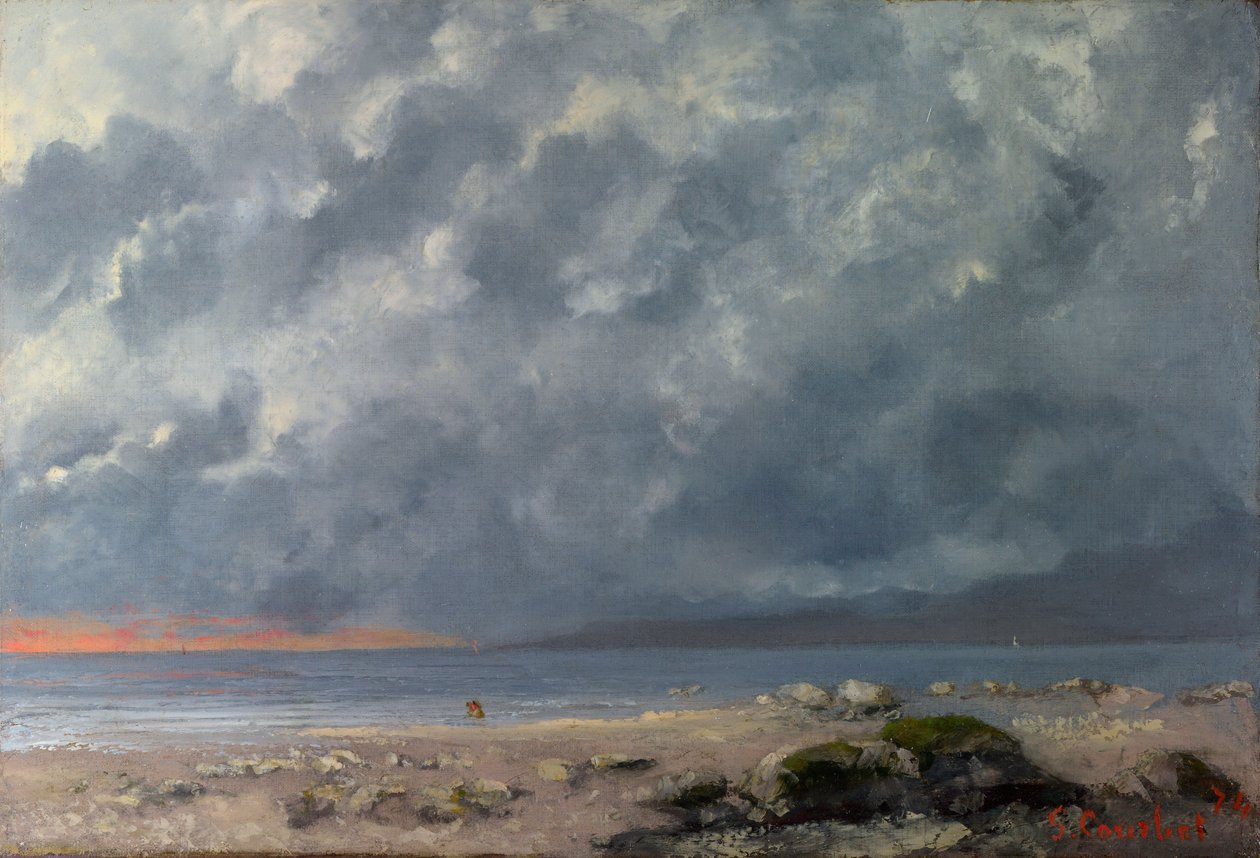 Scena di spiaggia da Gustave Courbet