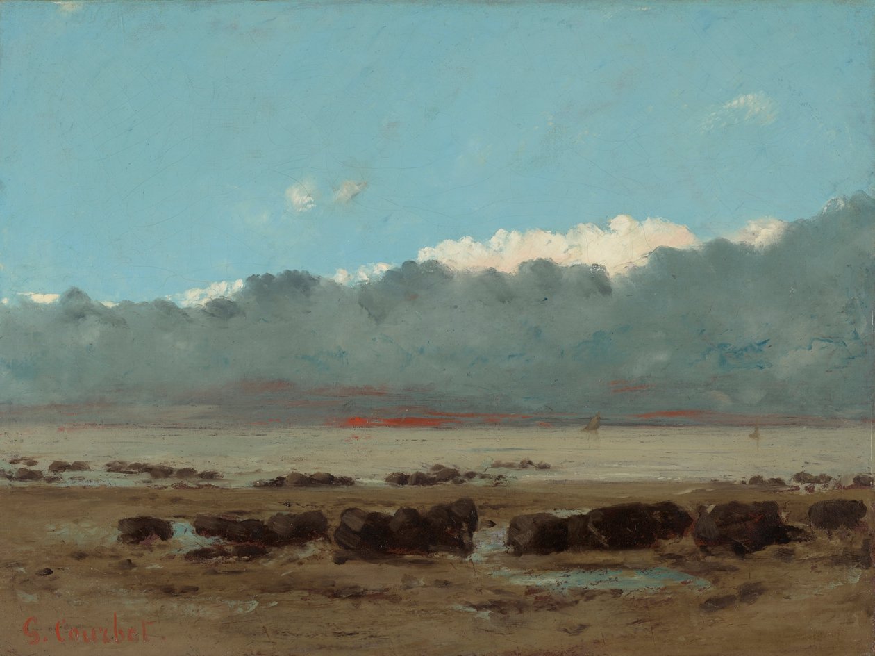 Rocce nere presso Trouville da Gustave Courbet