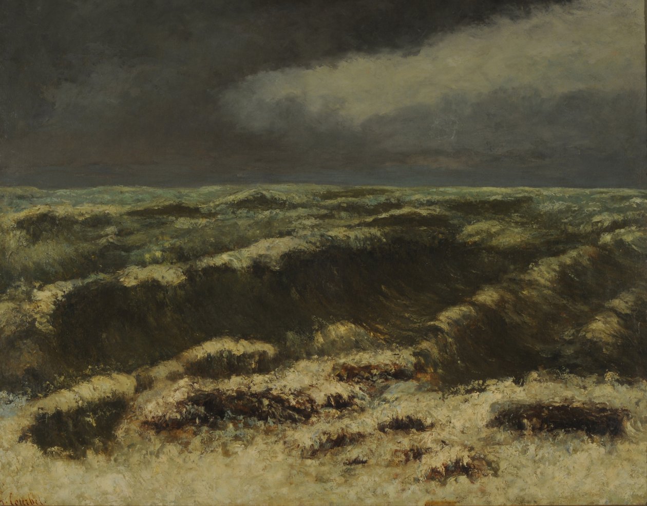 Mare tempestoso da Gustave Courbet