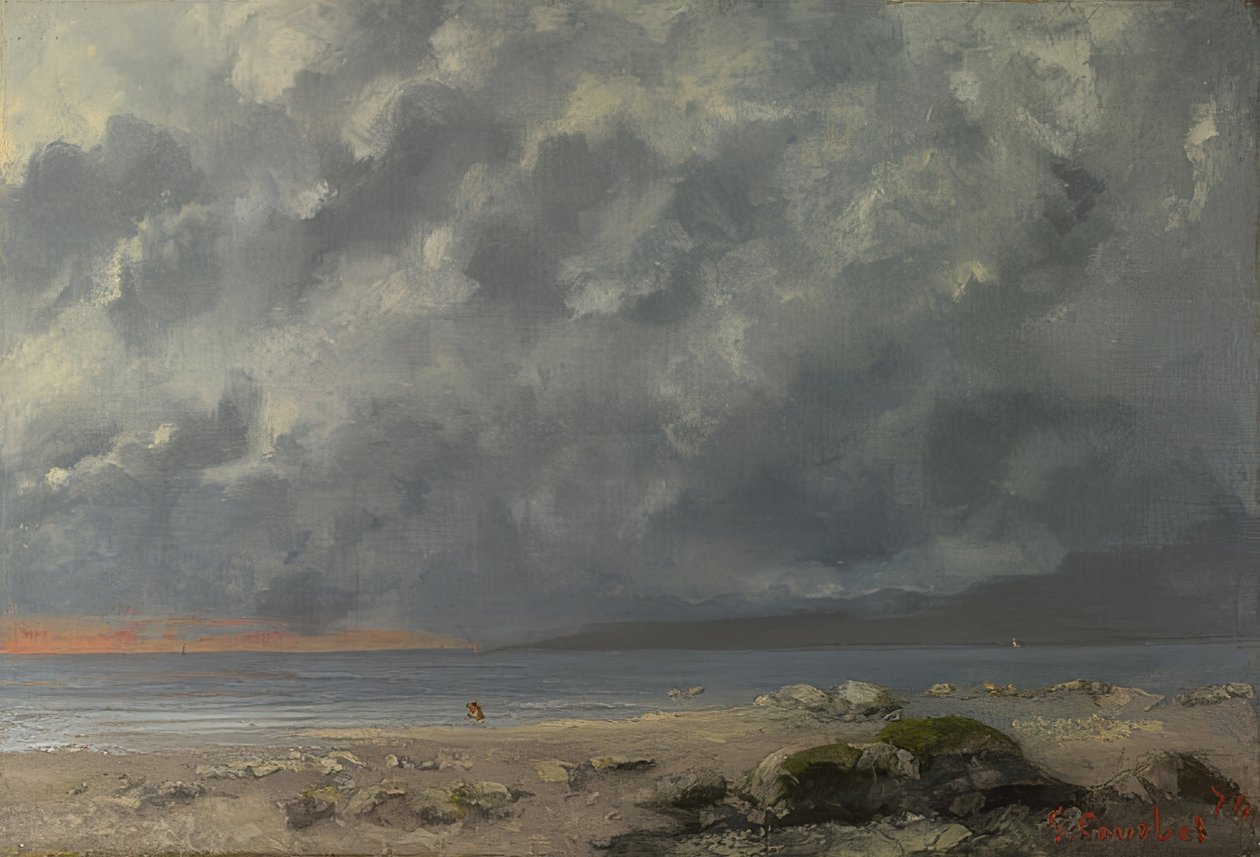 Scena sulla spiaggia da Gustave Courbet