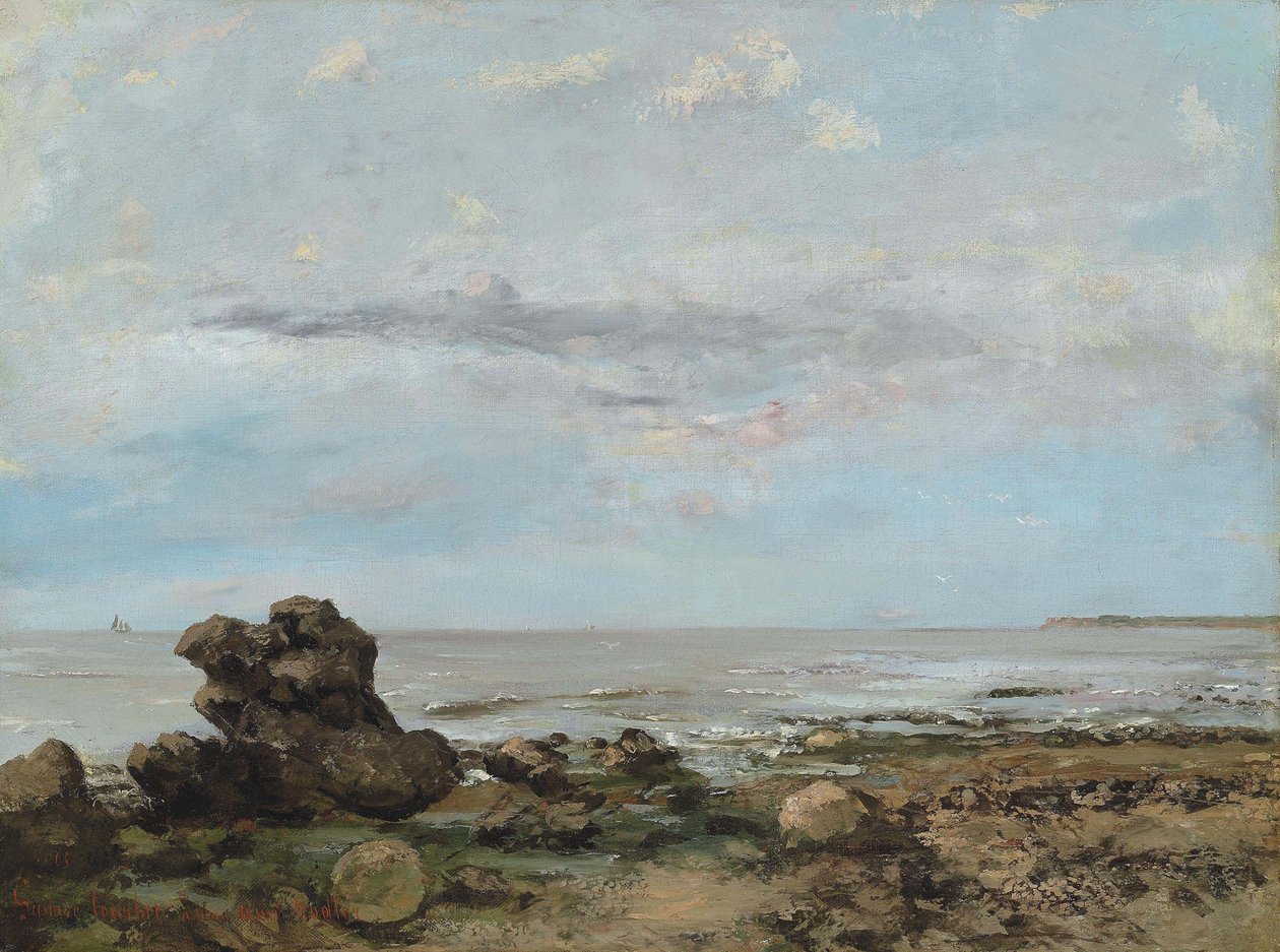 La spiaggia di Trouville da Gustave Courbet