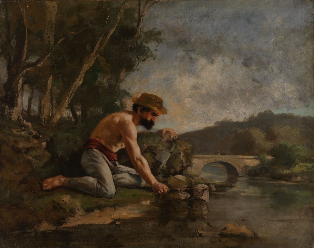 Il pescatore da Gustave Courbet