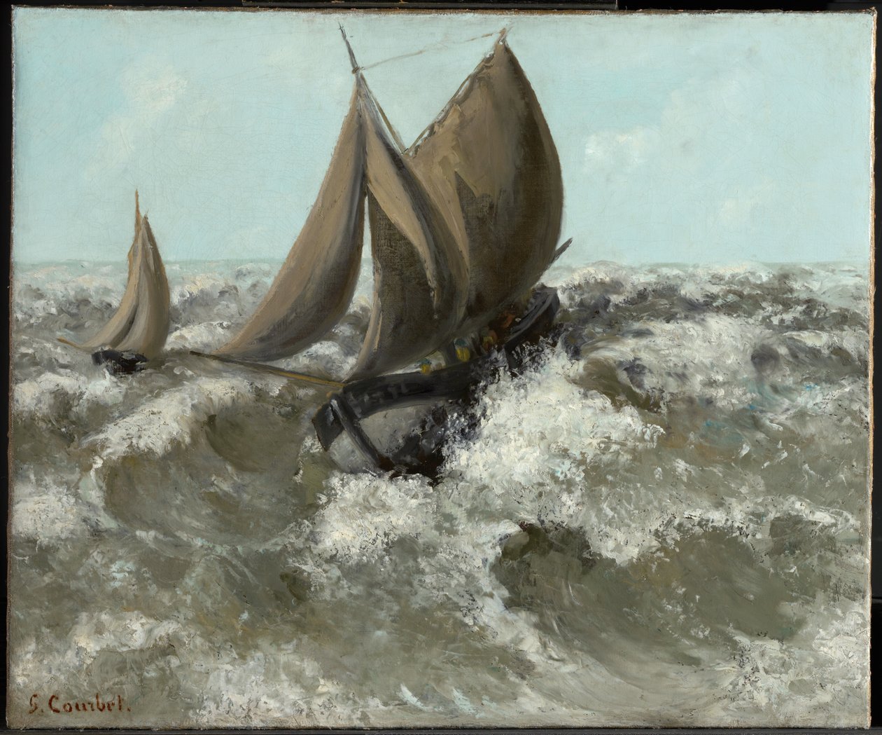 La barca a vela (Marina) da Gustave Courbet