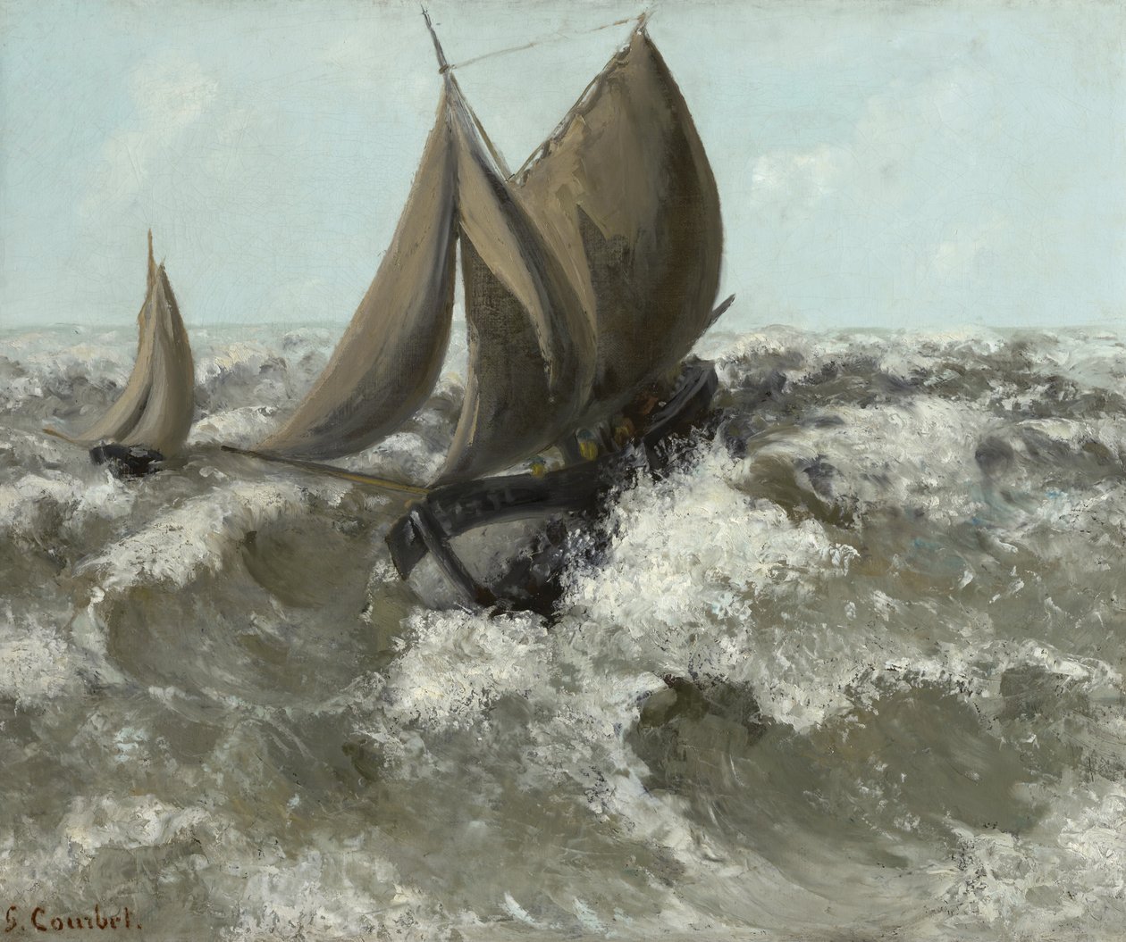 La Barca a Vela da Gustave Courbet